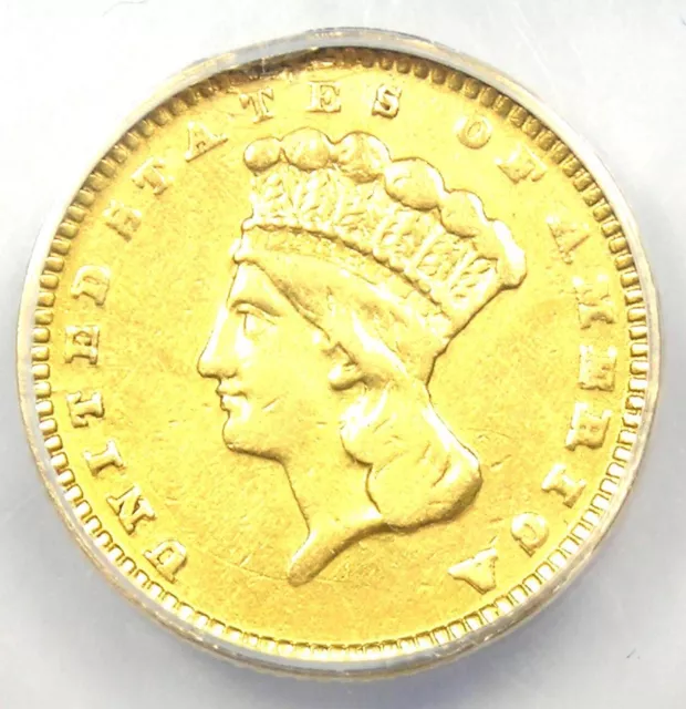 1889 Indian Gold Dollar G$1 - Certified ANACS VF30 Details - Rare Early Coin!