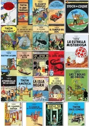 Las Aventuras De Tintín - Paquete de 23 Tomos - Colección Completa. Español. ¡NUEVOS!!¡! 2