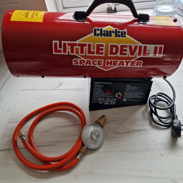 CLARKE 1850 DEVIL Propane Space Heater Portable Garage / Workshop **NO  RESERVE** £74.20 - PicClick UK