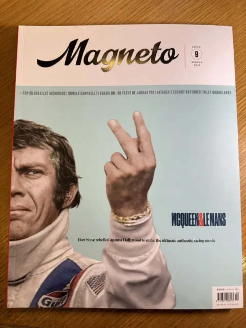 Magneto issue 9 Spring 2021 car magazine Steve McQueen Le Mans, Lancia, Bluebird