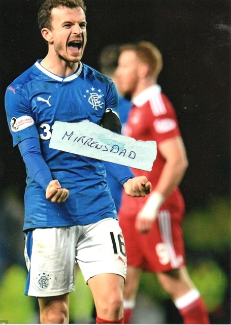 Rangers Andy Halliday 7in X 5in photo/print