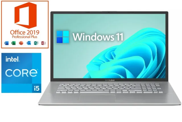NOTEBOOK 17" ASUS S712 - CORE i5 - BIS 32GB - WINDOWS 11 PRO - OFFICE 2019 PRO