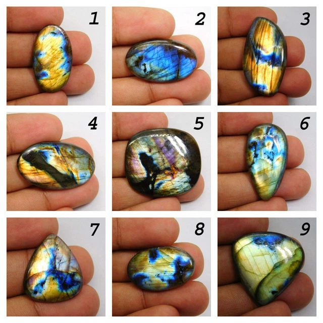 Vente En Gros Labradorite Multi Fire Cabochon 100% Naturel Loose Top...