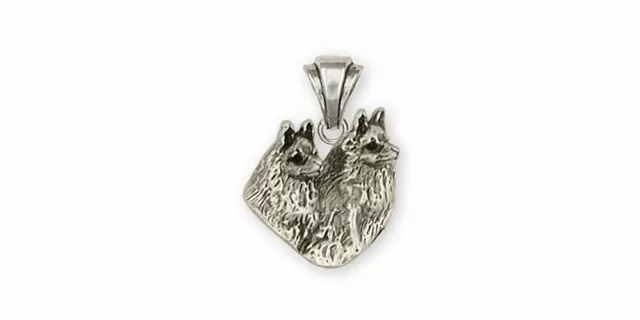 Schipperke Jewelry Sterling Silver Schipperke Pendant Handmade Dog Jewelry SC6-P