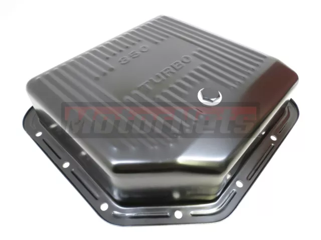 Black Chevy GM Extra Deep Capacity TH350 Turbo TH-350 Transmission Pan HotRatRod