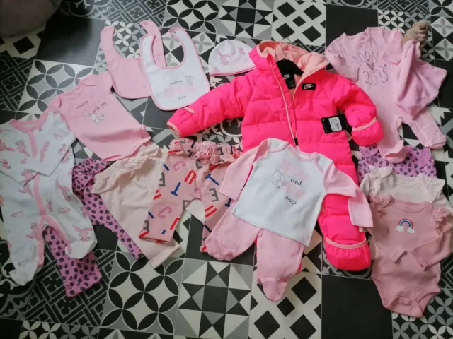 Baby Girl Clothes Bundle All Brand New 16 Items Birth To 12 Months