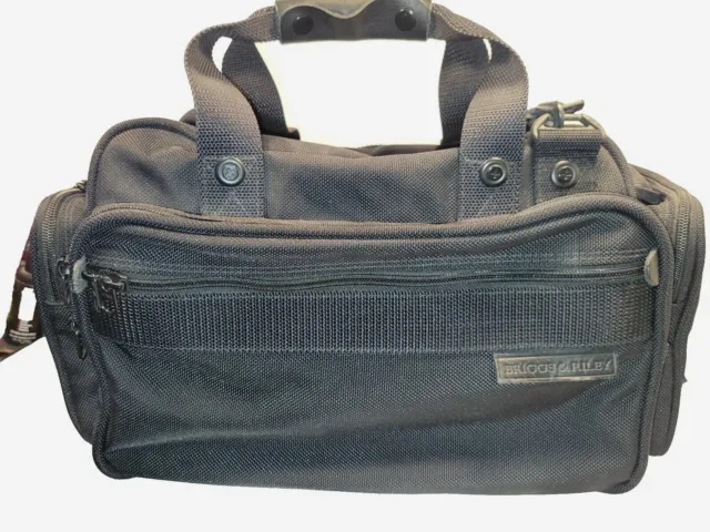 Briggs & Riley Travelware Carry-On Black Duffel Bag 17” Ballistic Baggage
