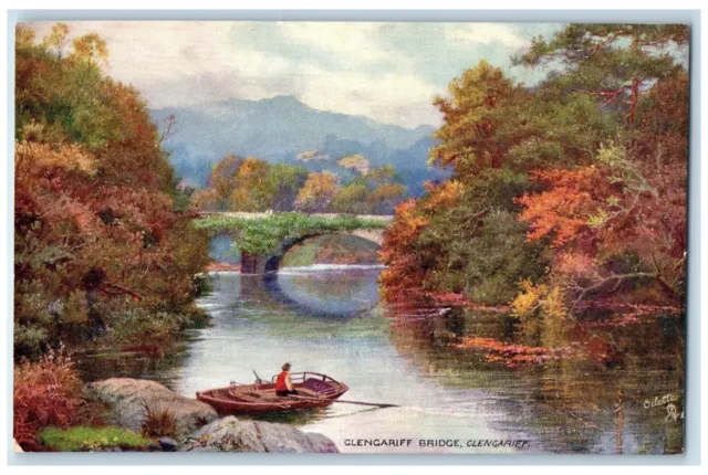 c1910 Glengariff Bridge Boating Country Cork Ireland Oilette Tuck Art Postcard