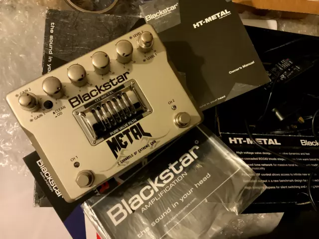 Preamplificador Blackstar HT-Metal MEJOR PEDAL DE TUBO 4 METAL, ¡TRITURADO! Distorsión extrema