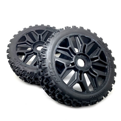 2 Nero ARRMA Nuovo Arrma Typhon Dboots '2HO' Set Pneumatici Incollati AR550057 