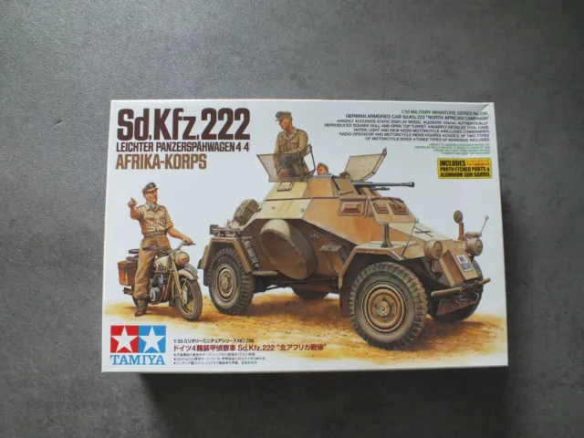 Maquette WWII 1/35 Tamiya Ref 35286 German SD KFZ 222 AFRIKA KORPS