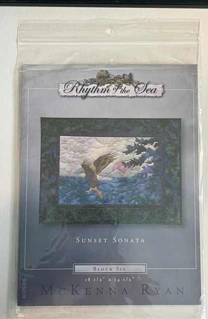 McKenna Ryan Rhythm Of The Sea Block 6 Sunset Sonata Uncut Pattern Only