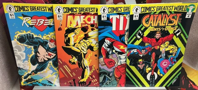 Comics’ Greatest World: Golden City 4 issue set Week 1-4 (1993), 1st Print