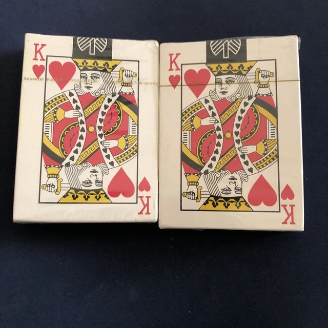 VINTAGE PLAYING CARDS Dollar Tree 2 Decks Red & Blue Rare & New 5.00