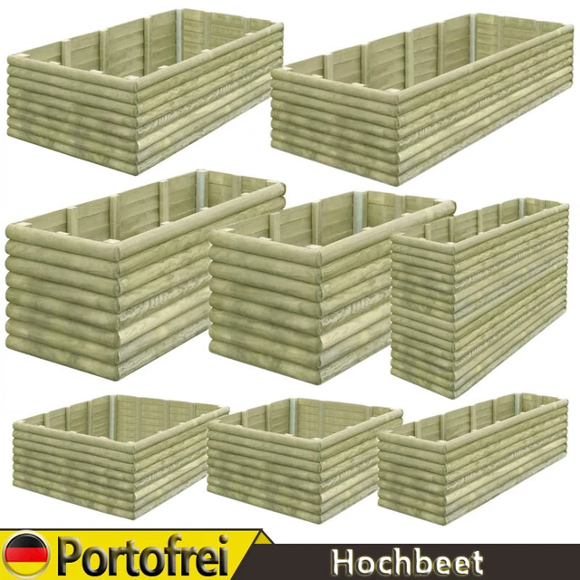 Kiefernholz Imprägniert Hochbeet Pflanzkasten Blumenkasten Gemüsebeet Gartenbeet