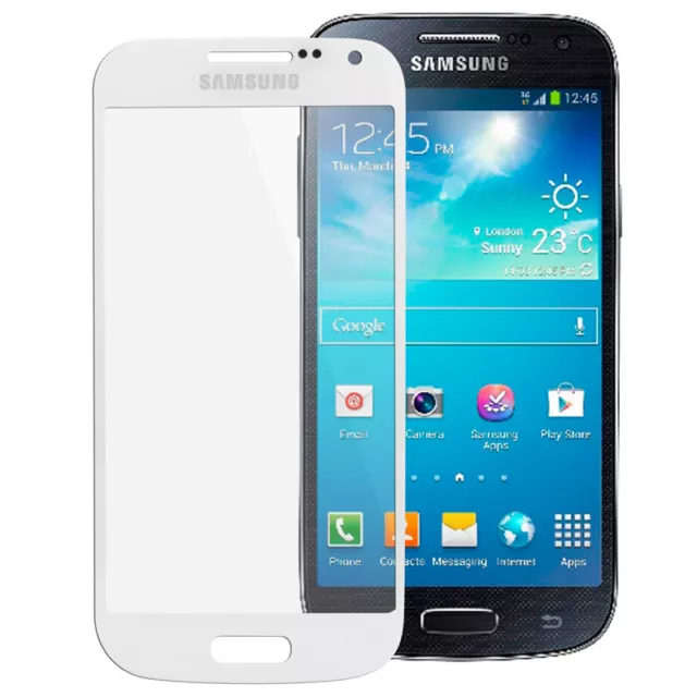Samsung Galaxy S4 Mini GT-I9195 Display Front Glas Scheibe Glass LCD Window weiß
