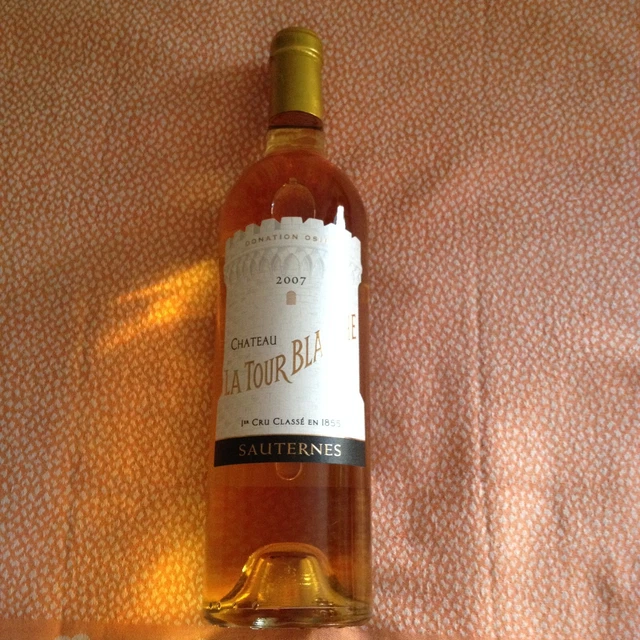 1 Bouteille Château La Tour Blanche Sauternes 1er Cru Classé 2007