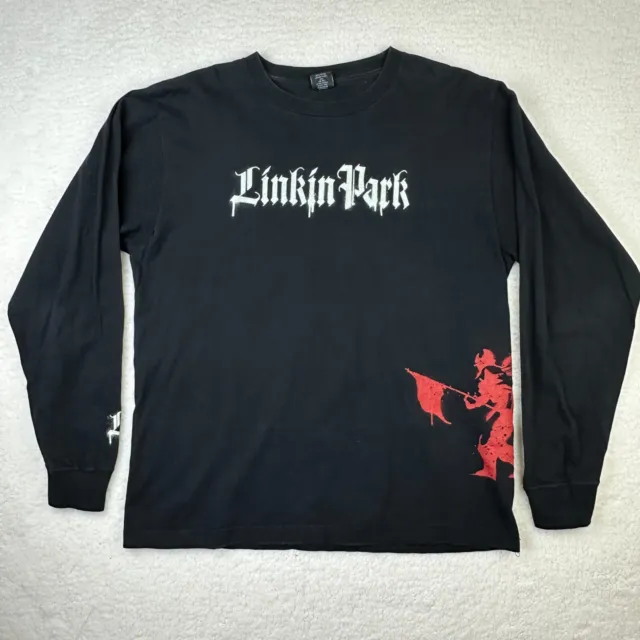 LINKIN PARK HYBRID Theory Lg Vtg 2000s Y2K Black Long Sleeve Shirt ...