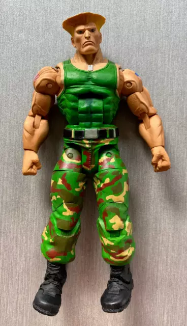 GUILE Street Fighter IV 20th Anniversary Capcom NECA Action Figure 7 inch (USED)
