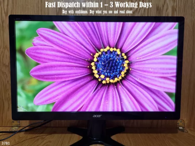 ACER 21.5 INCH Full HD LED DVI VGA Widescreen Monitor with stand