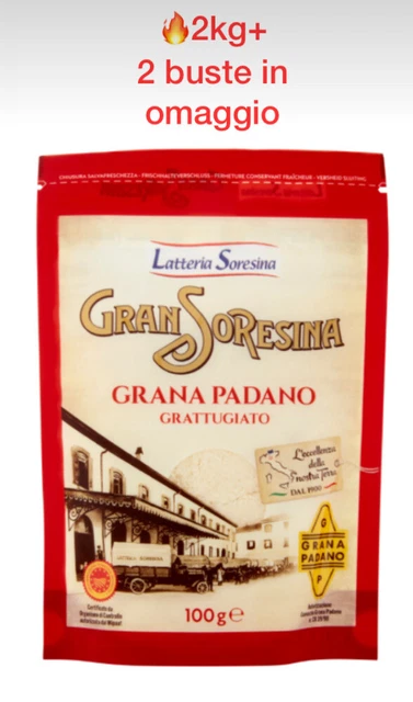 Formaggio Gran Soresina Grattugiato 1kg ( 10 Buste)