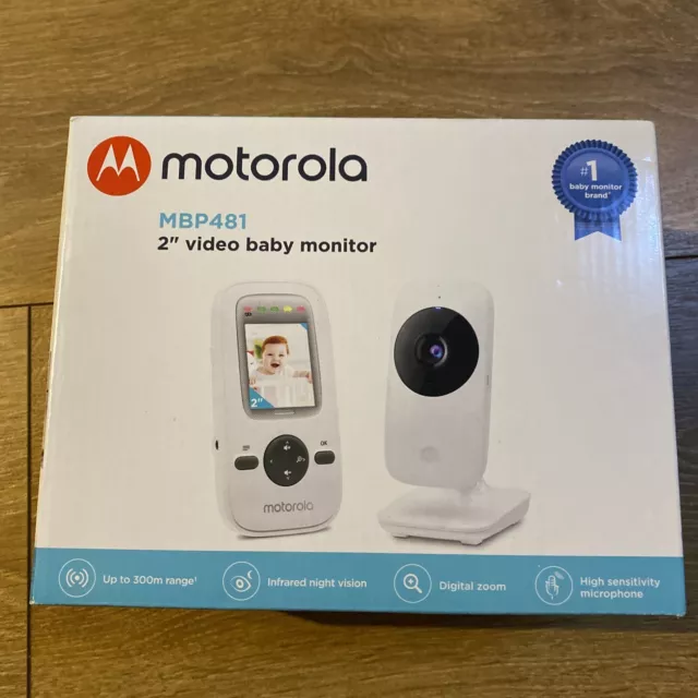 Motorola MBP481 Video Baby Monitor 2 Inch Display Digital Zoom & Microphone BNIB