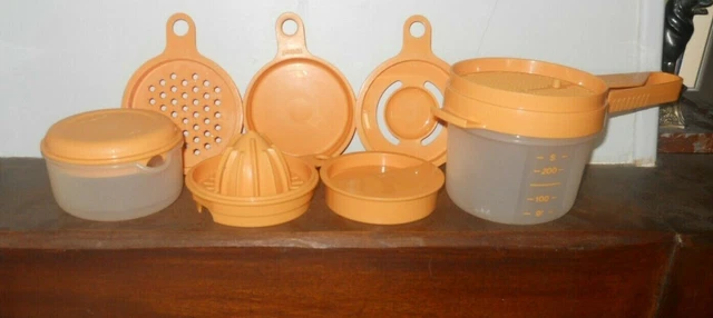 Saupoudreuse Tupperware Allegra, Orange Et Transparent, Avec Couvercle, Occasion