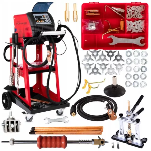 Ausbeul Spotter mit Dellenlifter - Spot Welder - Ausbeulwerkzeug - 3800 A 10 kW