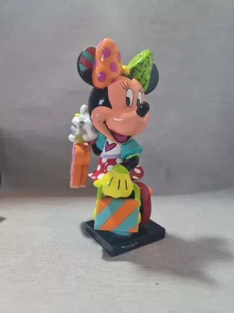 Disney Britto Fashionista Minnie Mouse Figurine 2017 Romero Britto New Other