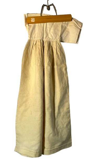 Antique Child Girls Petticoat Skirt Yellow Cream 32” long