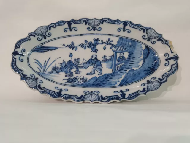 Plat delft XVIII Siècle. 1743-1761. Fabrique de l'étoile. Les