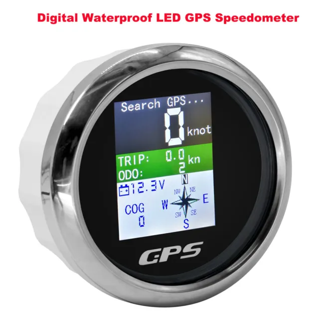 85mm Universal Car Boat Truck LED GPS Digital Speed Gauge Speedometer Odometer