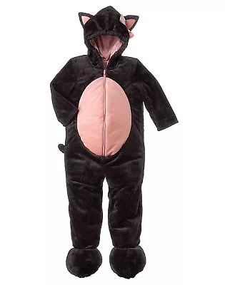 NWT Gymboree Black Pink Kitty Cat Kitten Halloween Costume New Size 6 12 Months