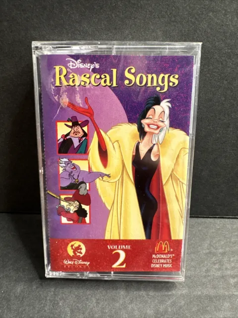 McDonald's  Disney Cassette Promo  Rascal Songs Volume 2 NEW Sealed