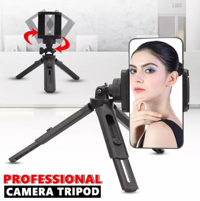 Professional Camera Phone Tripod Stand Mount Phone Holder Stand Selfie Stick AU