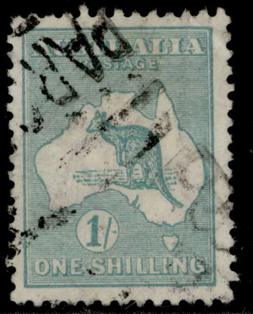 AUSTRALIA GV SG40, 1s blue-green, USED.