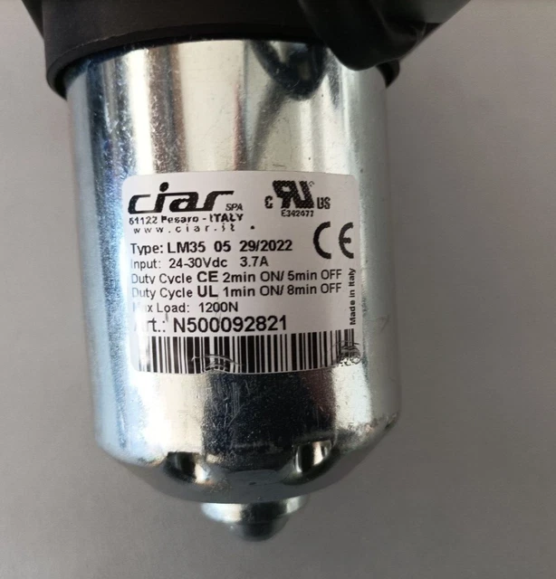 Moteur électrique CIAR N500092821 – Pour Canapé Relax Ou Fauteuil, Gris, Neuf