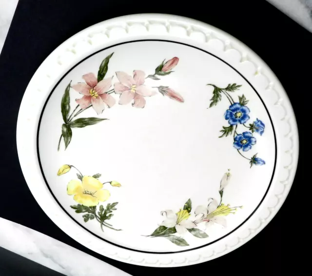 Vtg Southern Pacific RR Prairie Mountain Flowers Dinner Plate 9.5" Syracuse BS
