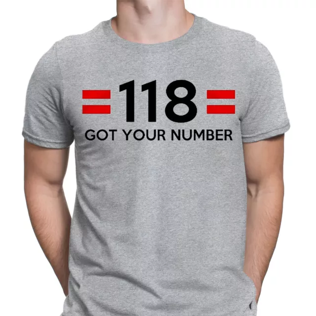 118 Got Your Number Funny Retro Fancy Humour Running TV Show Mens T-Shirts # DGV