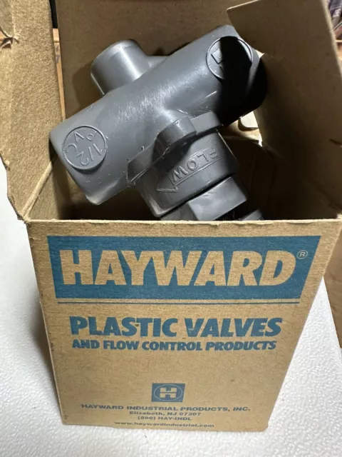 NEW Hayward NV10050T 1/2" NPT Needle Valve PVC