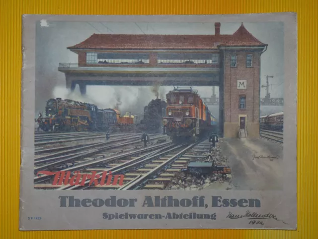 1932 MÄRKLIN katalog D9 Theodor Althoff ESSEN original vintage antik rarität