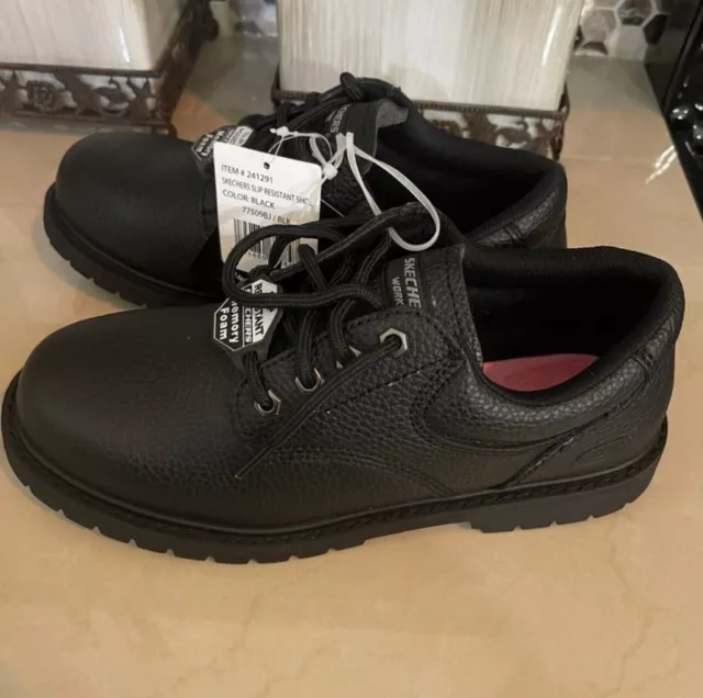 NWT SKECHERS SLIP resistant memory foam men’s shoes 8 $34.99 - PicClick