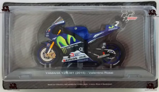 Miniature Altaya Moto Valentino Rossi MotoGP Yamaha YZR-M1 2015 NEUF