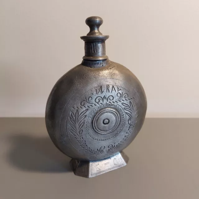 Zinn Flasche Feldflasche Pilgerflasche 1895 - Flachmann