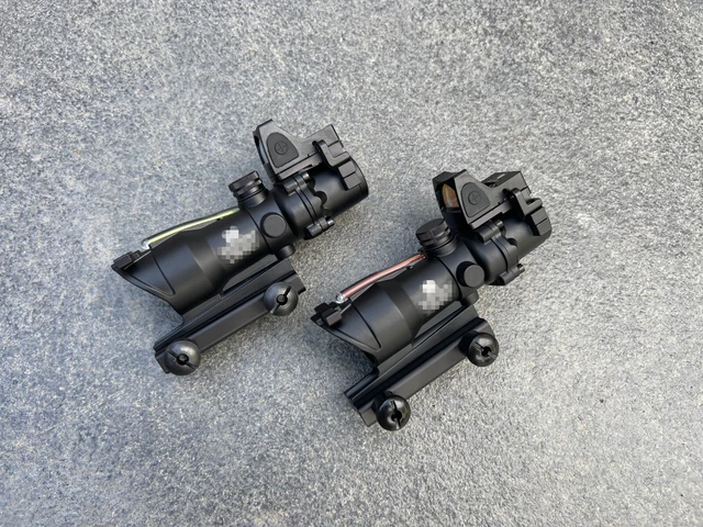 BLACK ACOG TA31 RMR 4x32 Illuminated Fibre Optic Sight Scope with RMR ...