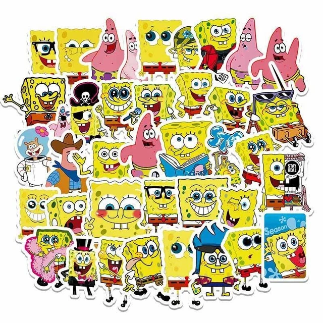 SPONGEBOB STICKERS [A] SQUAREPANTS Squidword PATRICK ~ Vinyl Skateboard