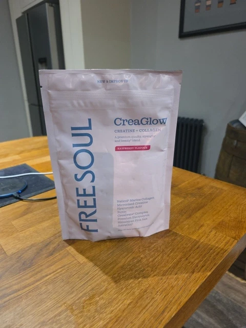 FREE SOUL CREAGLOW Raspberry 360g – Creatine + Collagen – New & Sealed ...