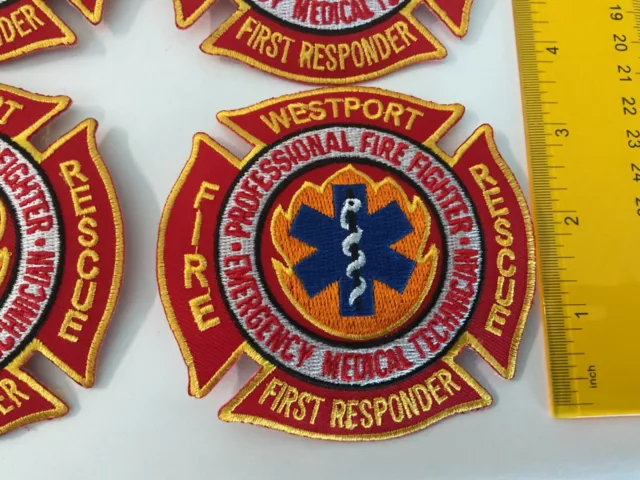 Westport Fire Rescue First Responder Massachusetts patch collectible set. 2