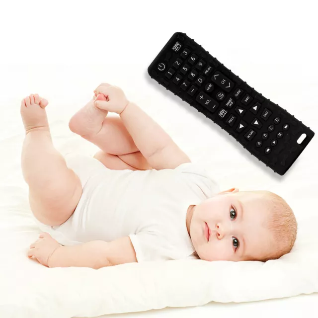Silicone Baby Teether Soft Teether Toys Black for Dental Care for Newborn Infant