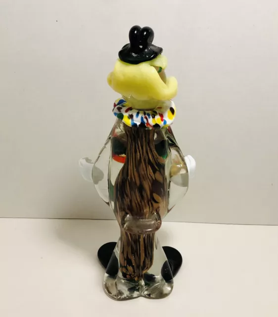 Rare Murano Large Bow Clown Art Glass Veneziano Italian Figurine 11 Inches Tall 2